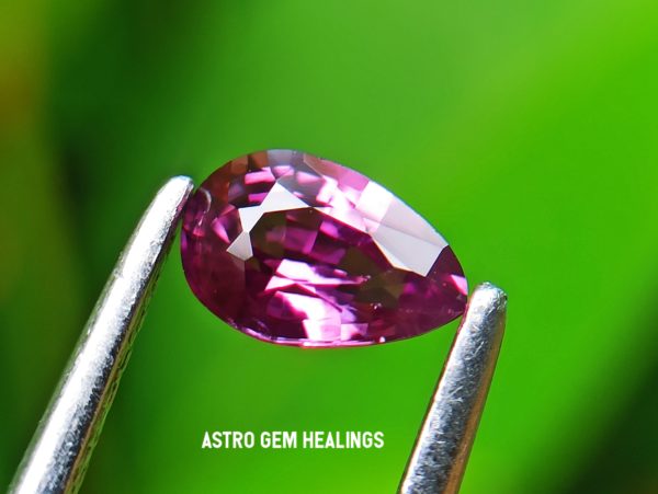 Ceylon Natural Pinkish Purple Sapphire - Astro gem healing