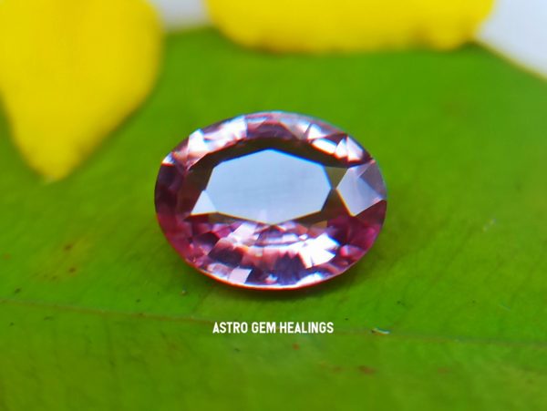 1_Ceylon Natural Pink Sapphire; Astro gem healing