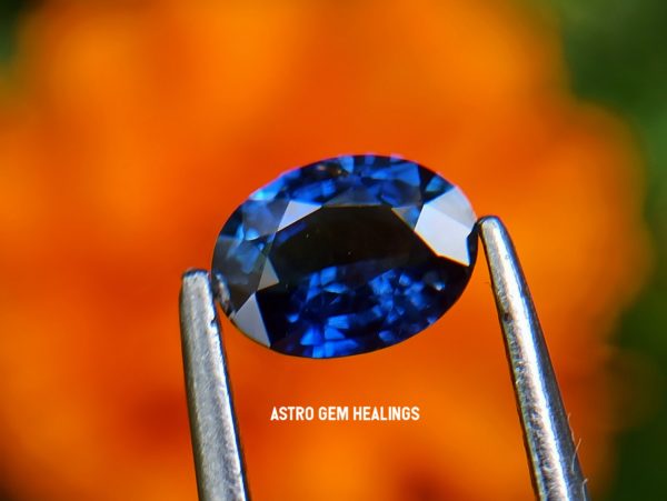 Ceylon vivid Royal Blue sapphire - Astro gem healing