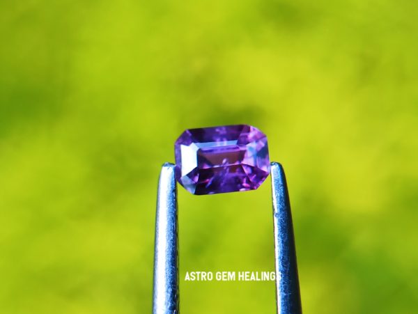 Ceylon Natural purple sapphire- Astro gem healing