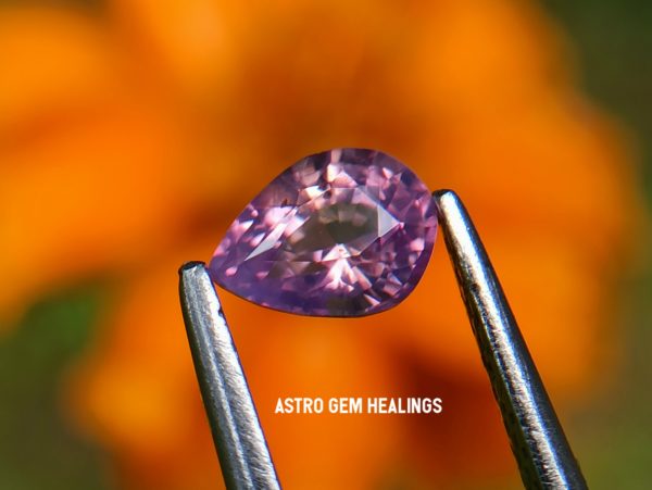 Ceylon Natural Purplish Orangy Pink Sapphire - astrogemhealing