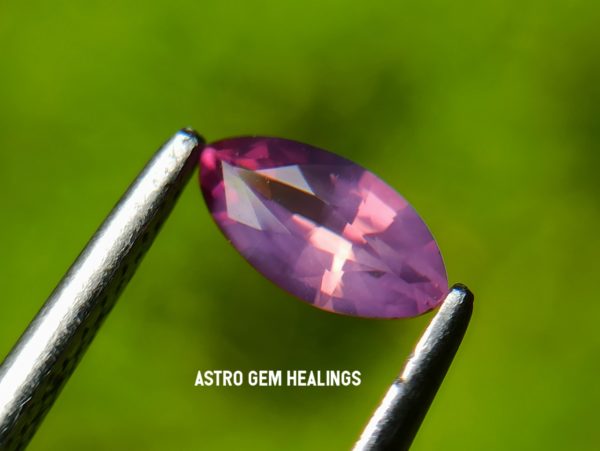 Ceylon Natural Purplish Pink Sapphire - astro gem healing
