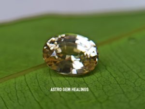 Ceylon Natural yellow Sapphire - Astro gem healing