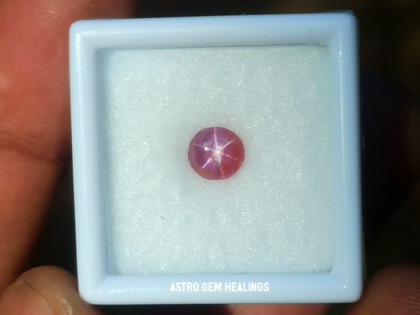 1_Ceylon Natural Star pink sapphire - Astro gem healing